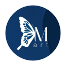 Logo metaart com fundo redondo